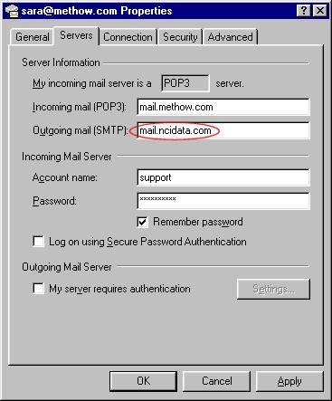 workaround isp mail